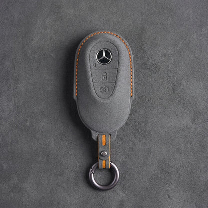 Mercedes - Benz Alcantara Key Fob – Contemporary 3 - Button - Dark gray