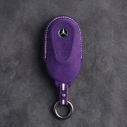 Mercedes - Benz Alcantara Key Fob – Contemporary 3 - Button - Dark purple