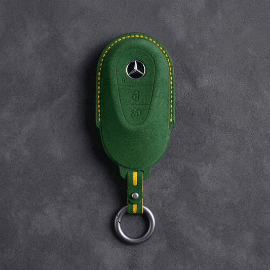 Mercedes - Benz Alcantara Key Fob – Contemporary 3 - Button - Grass green