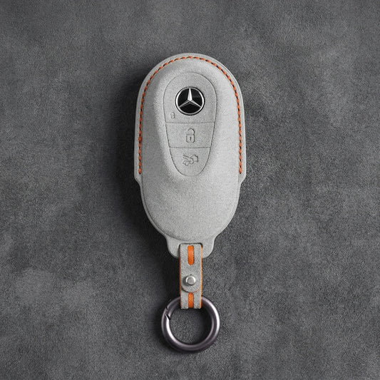 Mercedes - Benz Alcantara Key Fob – Contemporary 3 - Button - White