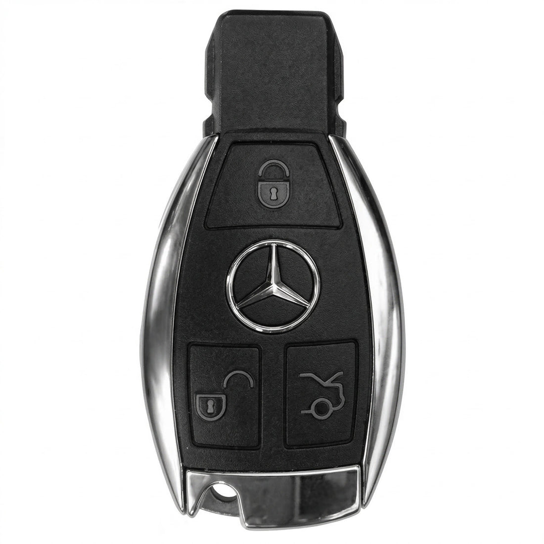 Mercedes - Benz Alcantara Key Fob Cover – Ignition Insert Style - White