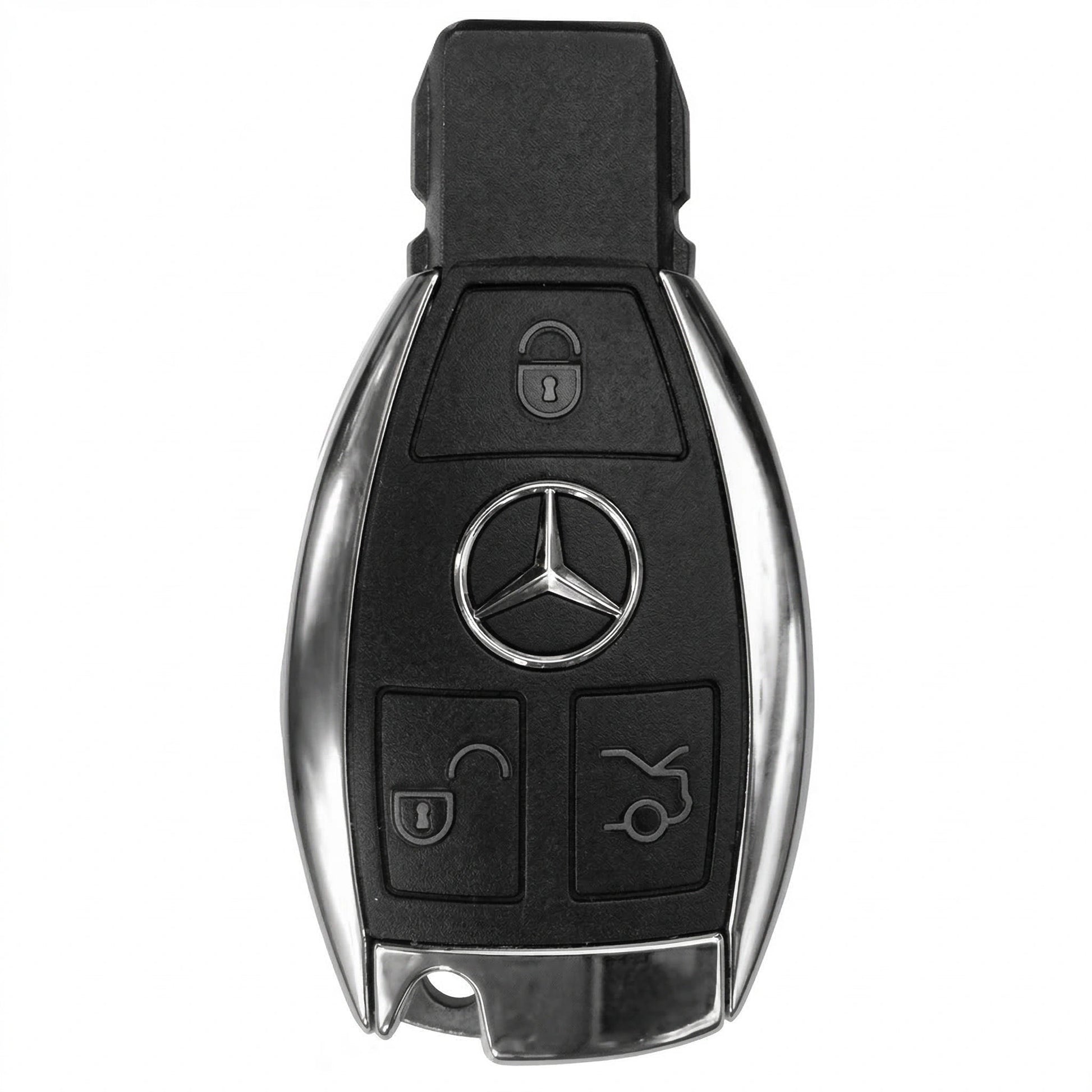 Mercedes - Benz Alcantara Key Fob Cover – Ignition Insert Style - White