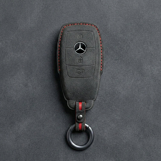 Mercedes - Benz Alcantara Key Fob - Teardrop - Dark charcoal