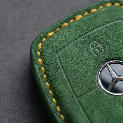 Mercedes - Benz Alcantara Key Fob - Teardrop - Grass green