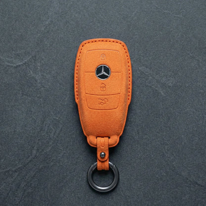 Mercedes - Benz Alcantara Key Fob - Teardrop - Orange