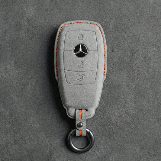Mercedes - Benz Alcantara Key Fob - Teardrop - White