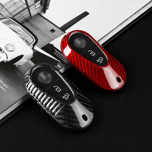 Mercedes-Benz Carbon Key Fob Cover Contemporary 3-button Comparison