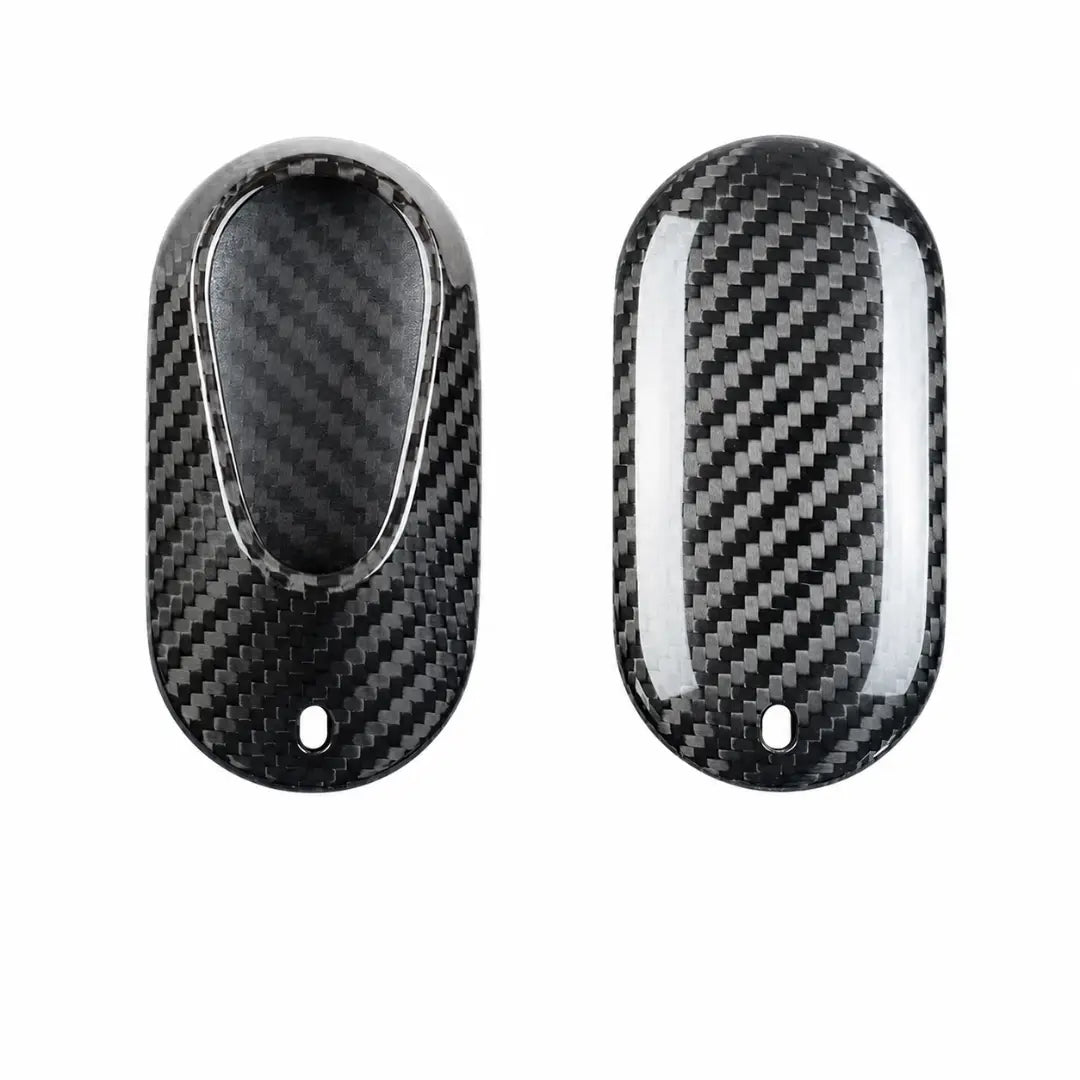 Mercedes-Benz - Carbon-Schlüsselhülle - Contemporary 3-Tasten – Standardschlüssel, Schwarz, ohne Lüftungsschlitze