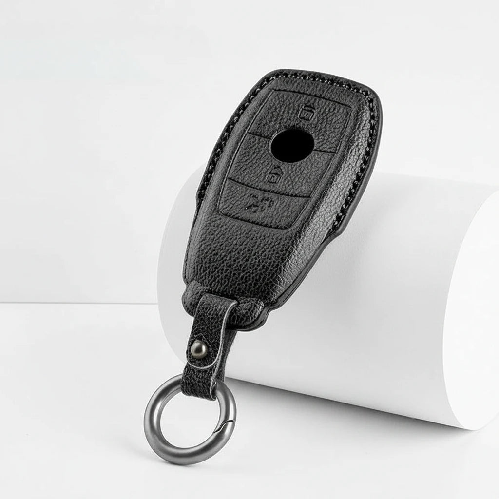 Mercedes-Benz Goatskin Key Fob Cover – Teardrop - Black