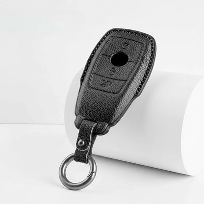 Mercedes-Benz Goatskin Key Fob Cover – Teardrop - Black