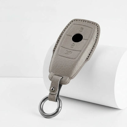 Mercedes-Benz Goatskin Key Fob Cover – Teardrop - Gray
