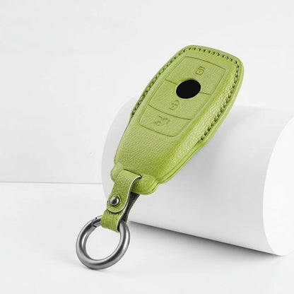 Mercedes-Benz Goatskin Key Fob Cover – Teardrop - Green