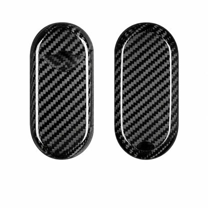 Mini Cooper Carbon Key Fob Cover – Oval Smart Key - Black