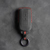 Mitsubishi Hand-Stitched Alcantara Key Fob Cover – Vertical 2-Button