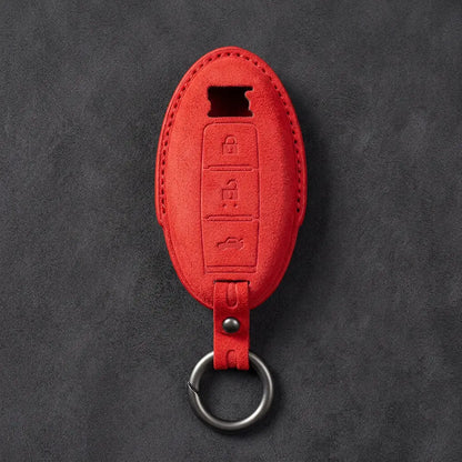 Nissan Hand-Stitched Alcantara Key Fob Cover – GT-R R35 - Red