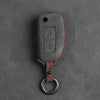 Nissan Hand-Stitched Alcantara Key Fob Cover – Modern 2-Button