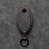 Nissan Hand-Stitched Alcantara Key Fob Cover – Oval 2-Button
