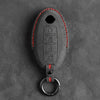 Nissan Hand-Stitched Alcantara Key Fob Cover – Oval 4-Button Remote Start