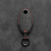 Nissan Hand-Stitched Alcantara Key Fob Cover – Oval Dual Sliding Doors