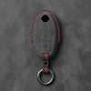 Nissan Hand-Stitched Alcantara Key Fob Cover – Oval Remote Start