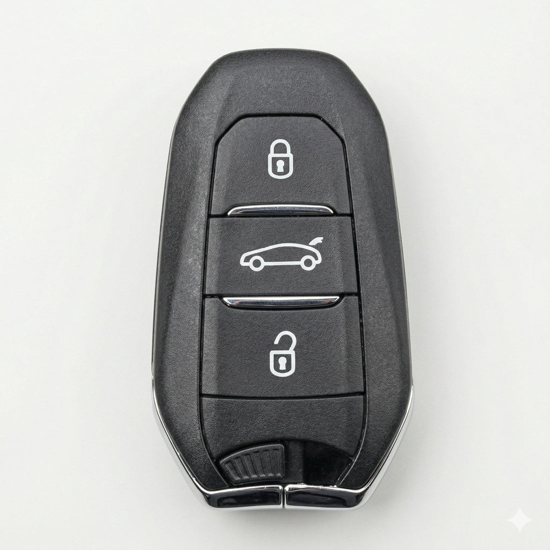 Opel Hand - Stitched Alcantara Key Fob Cover – Shield Smart Key 3 - Button - Dark charcoal