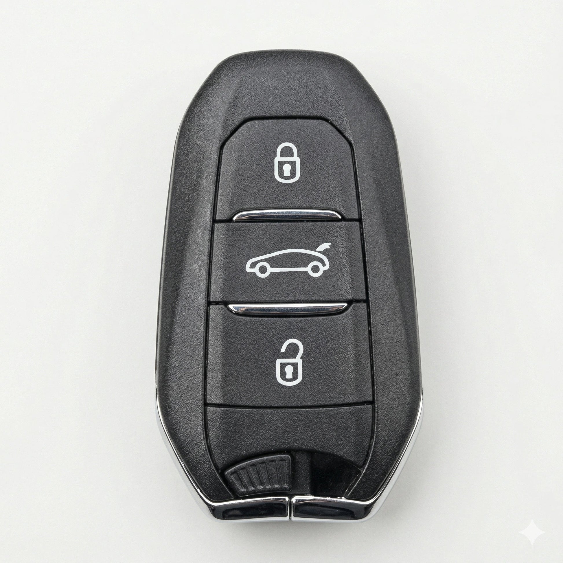 Opel Hand - Stitched Alcantara Key Fob Cover – Shield Smart Key 3 - Button - Dark charcoal