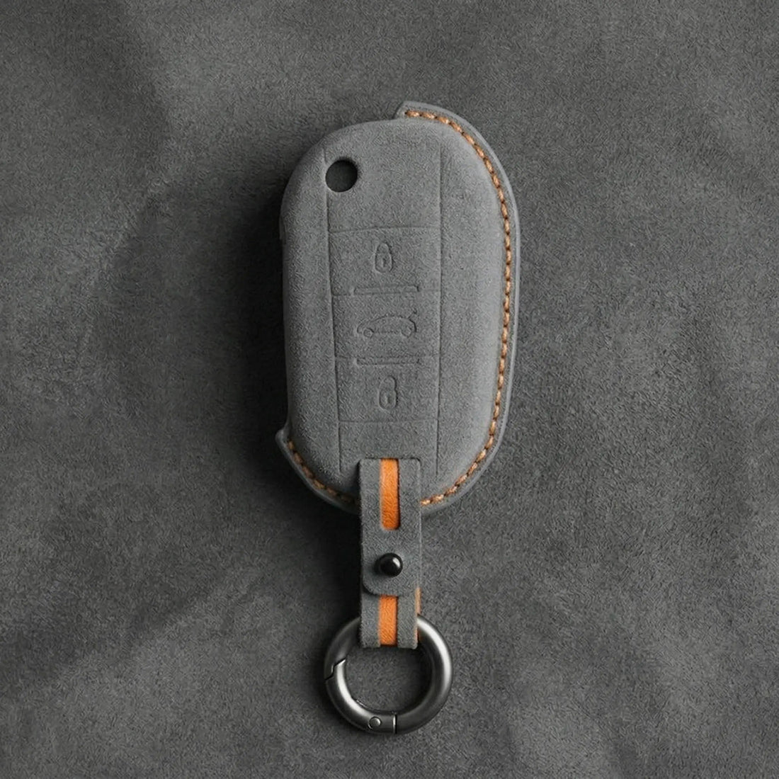 Peugeot Hand - Stitched Alcantara Key Fob Cover - All Types - A
