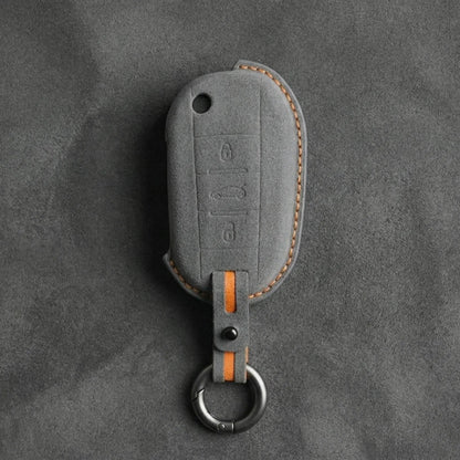 Peugeot Hand - Stitched Alcantara Key Fob Cover - All Types - A