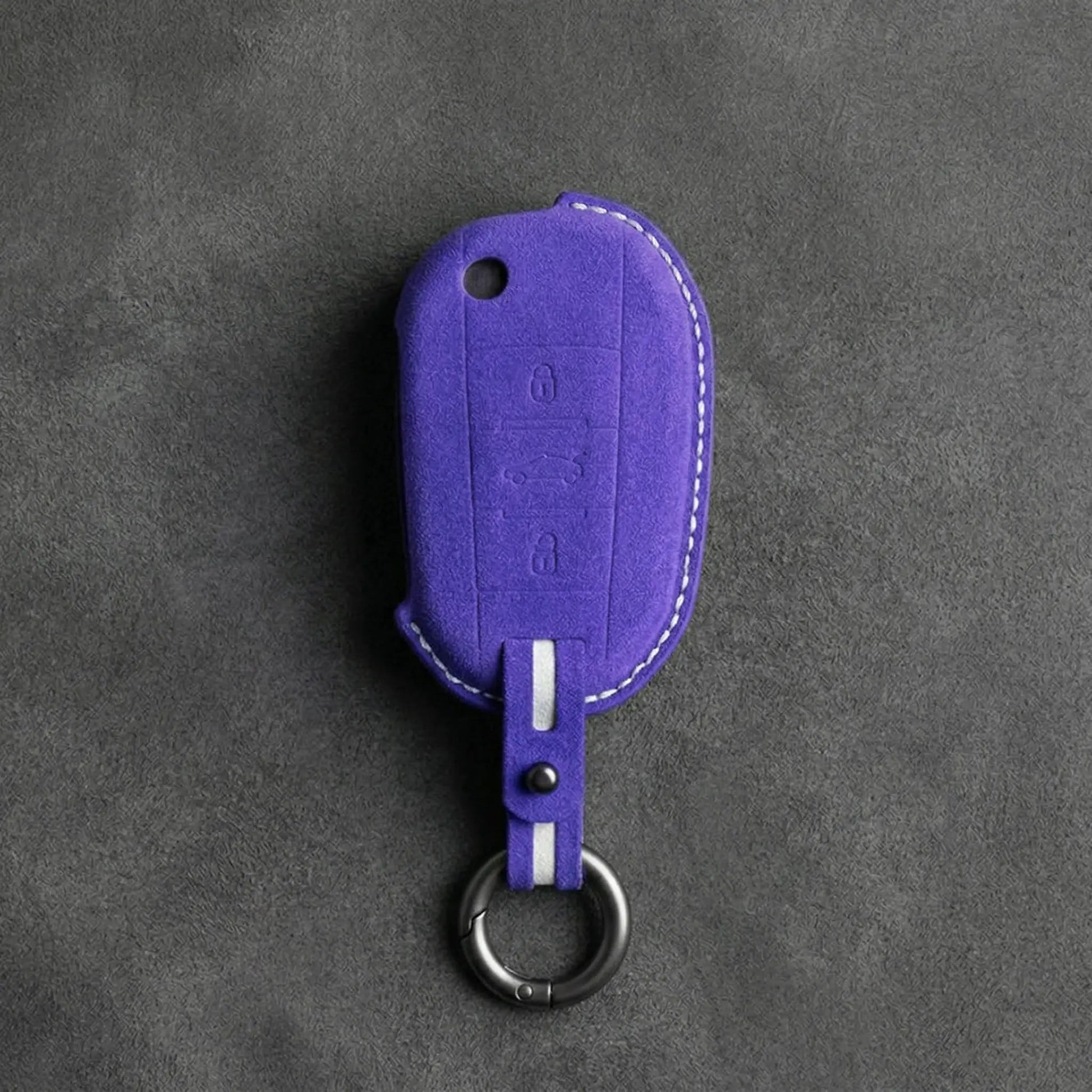 Peugeot Hand - Stitched Alcantara Key Fob Cover - All Types - A