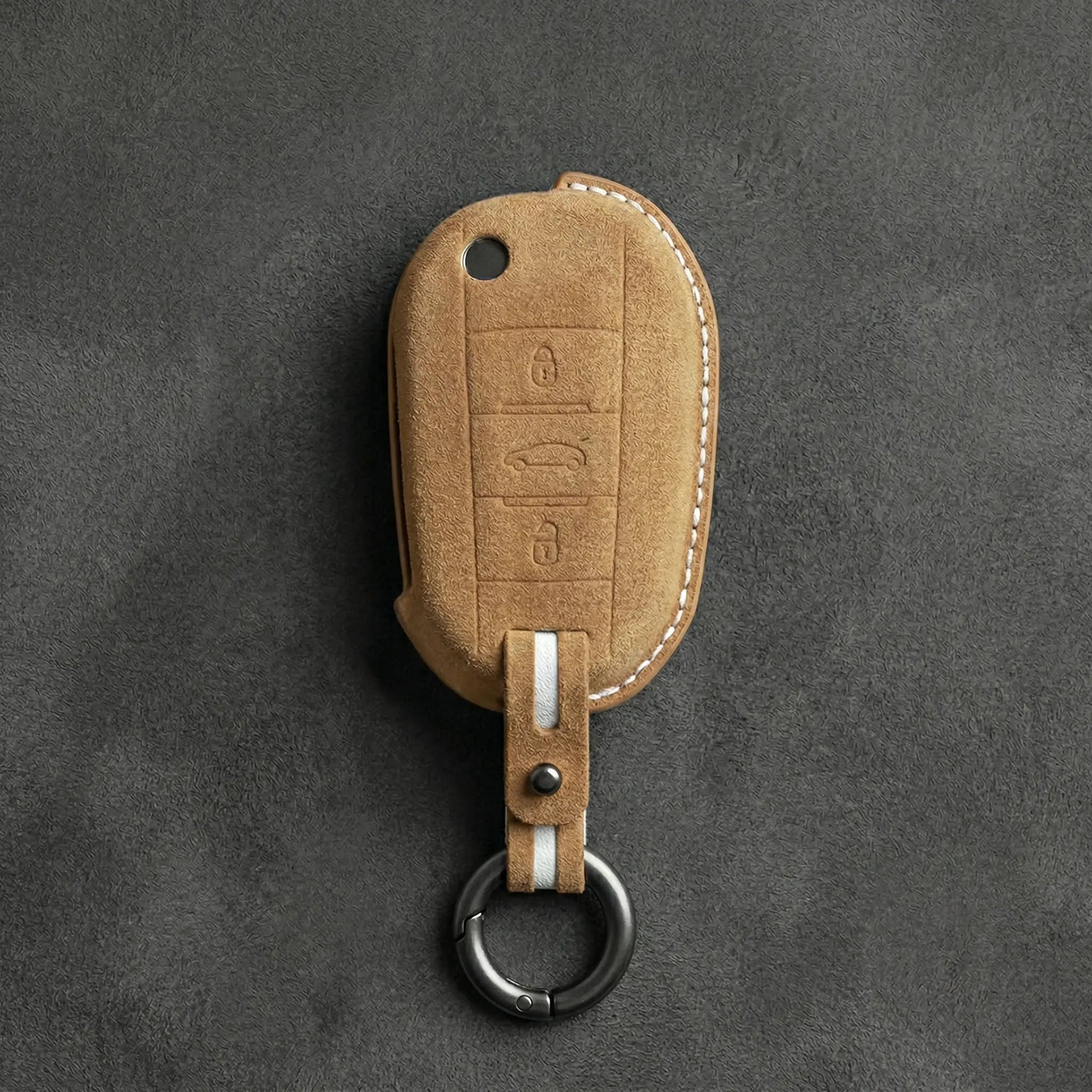 Peugeot Hand - Stitched Alcantara Key Fob Cover - All Types - A