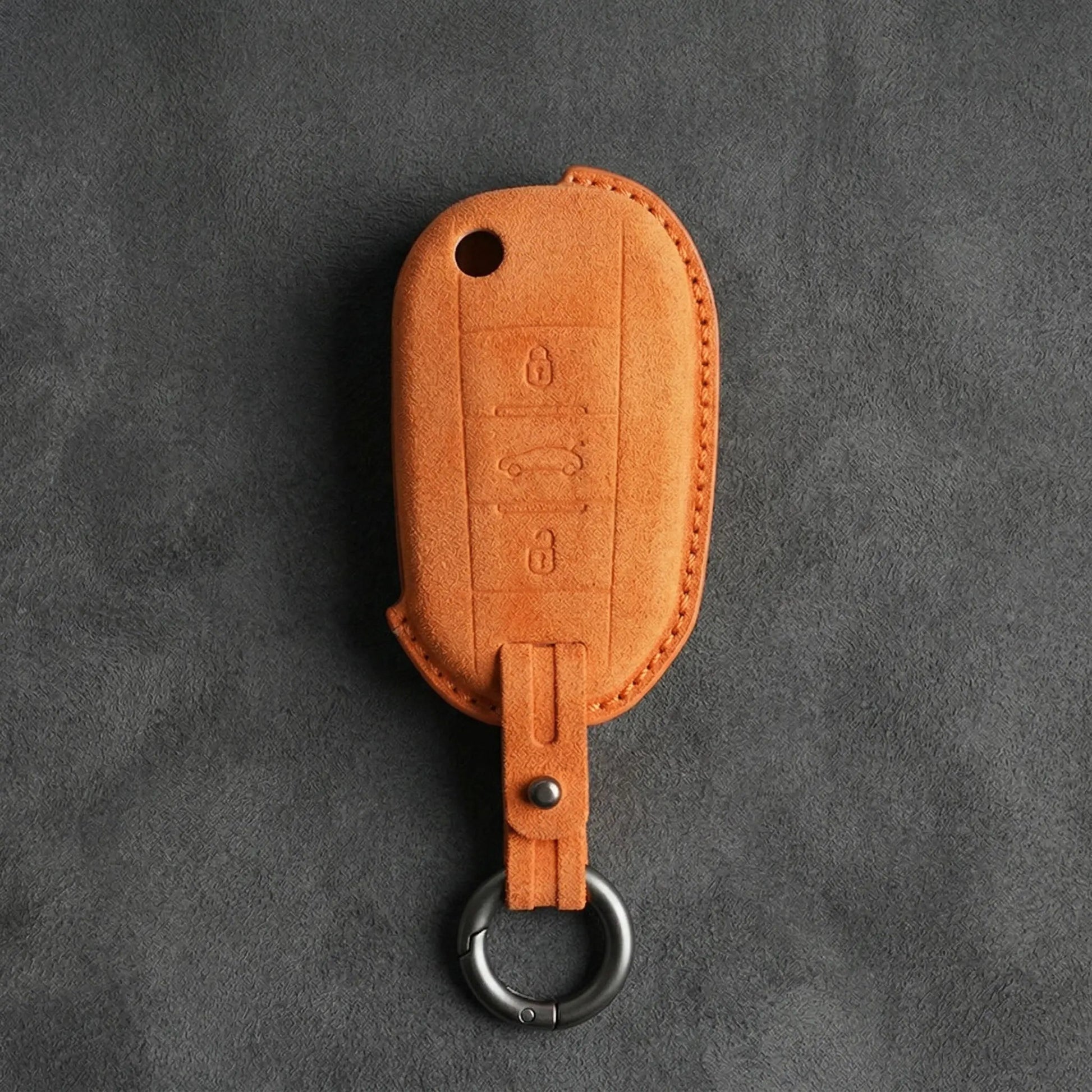 Peugeot Hand - Stitched Alcantara Key Fob Cover - All Types - A