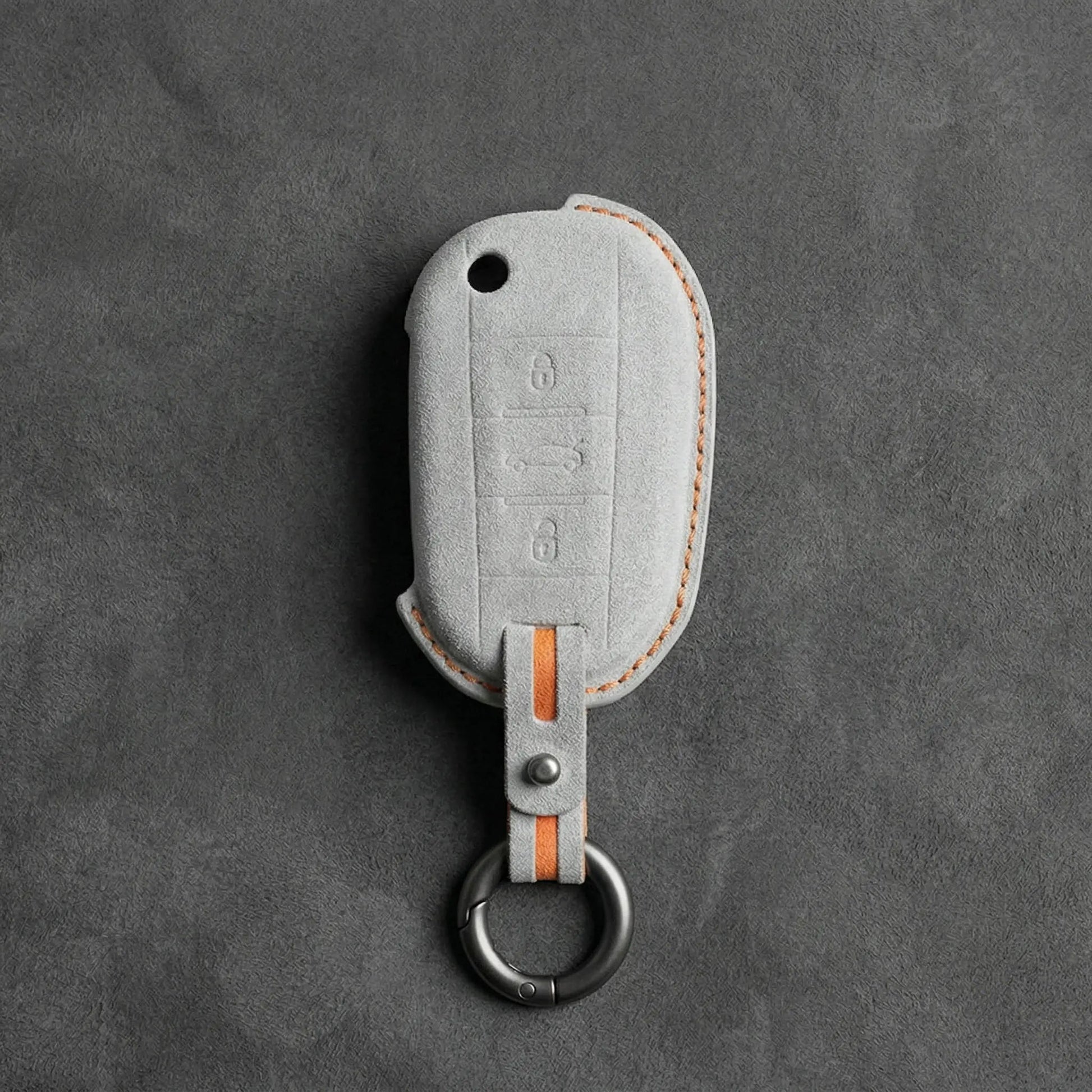 Peugeot Hand - Stitched Alcantara Key Fob Cover - All Types - A