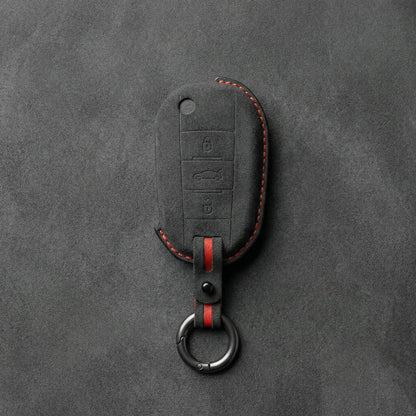 Peugeot Hand - Stitched Alcantara Key Fob Cover - All Types - A
