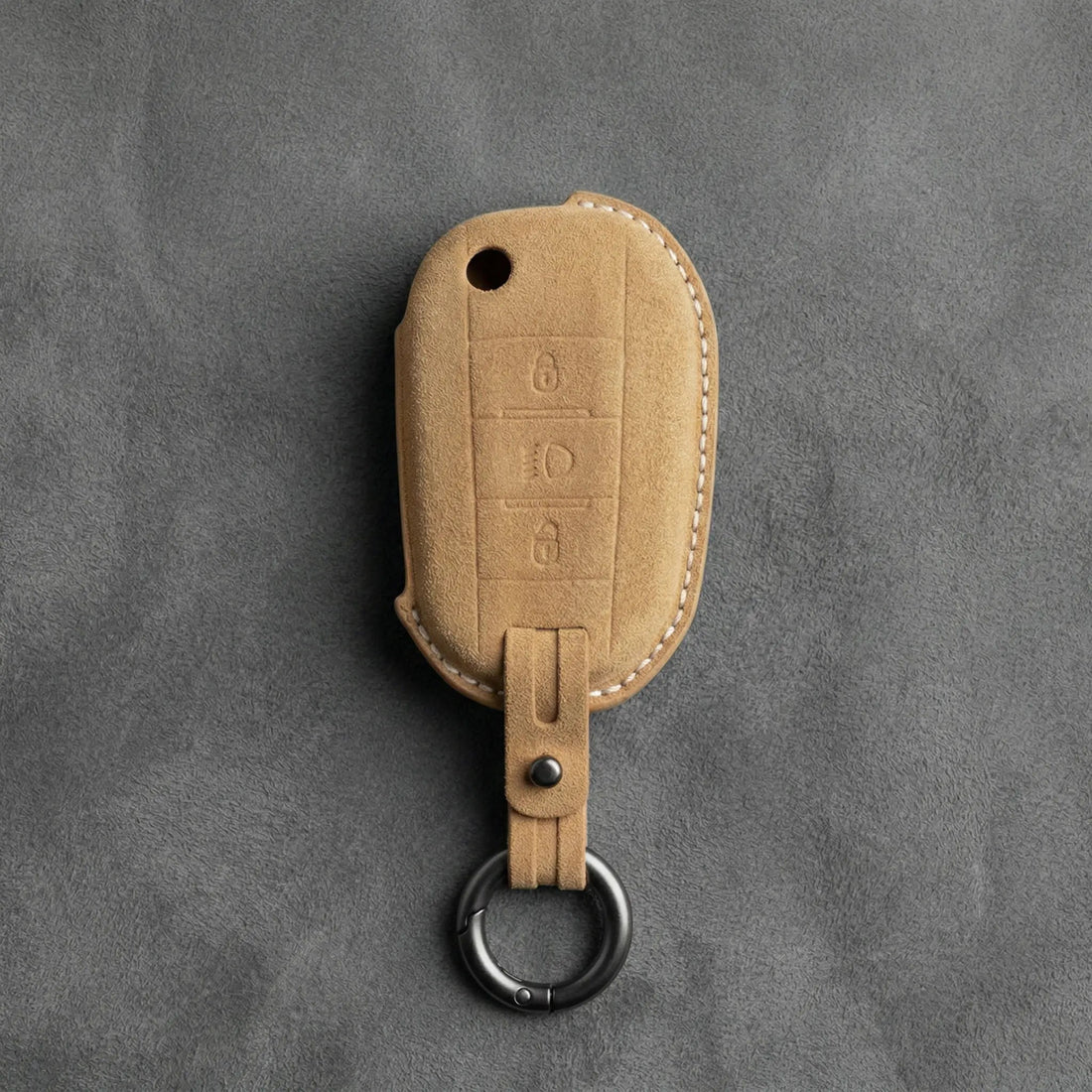Peugeot Hand - Stitched Alcantara Key Fob Cover - All Types - B