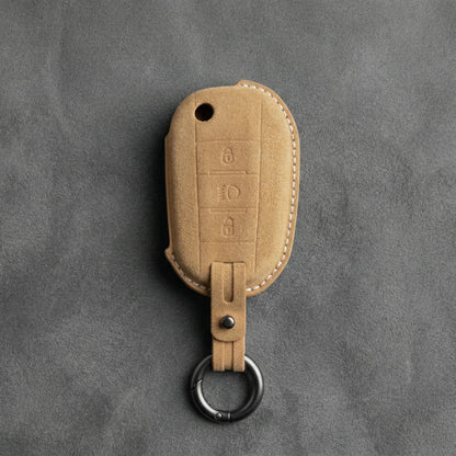 Peugeot Hand - Stitched Alcantara Key Fob Cover - All Types - B