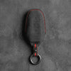 Peugeot Hand-Stitched Alcantara Key Fob Cover - Smart Key 3-Button