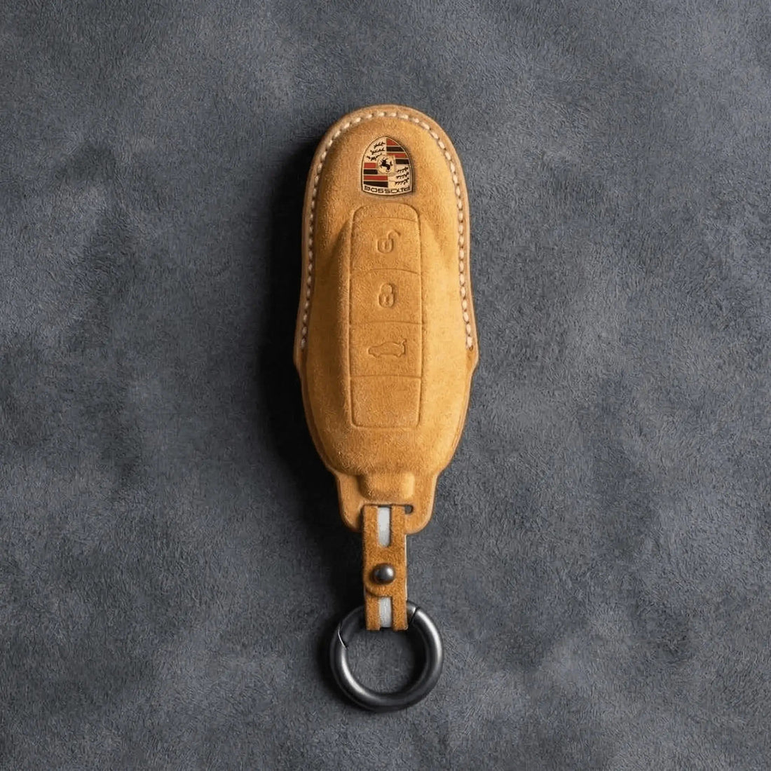 Porsche Hand - Stitched Alcantara Key Fob Cover - All types - A