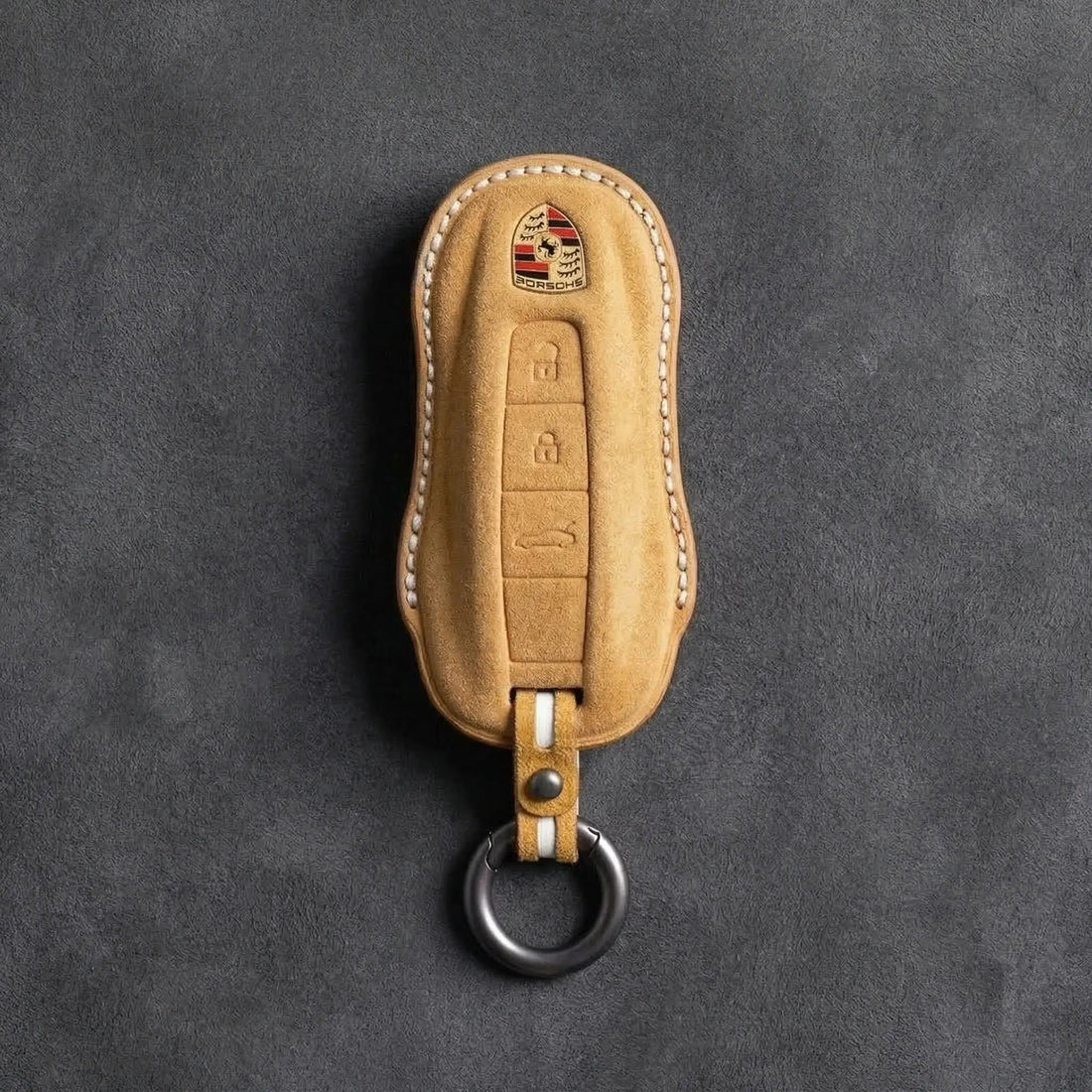 Porsche Hand - Stitched Alcantara Key Fob Cover - All types - B