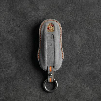 Porsche Hand - Stitched Alcantara Key Fob Cover - All types - B