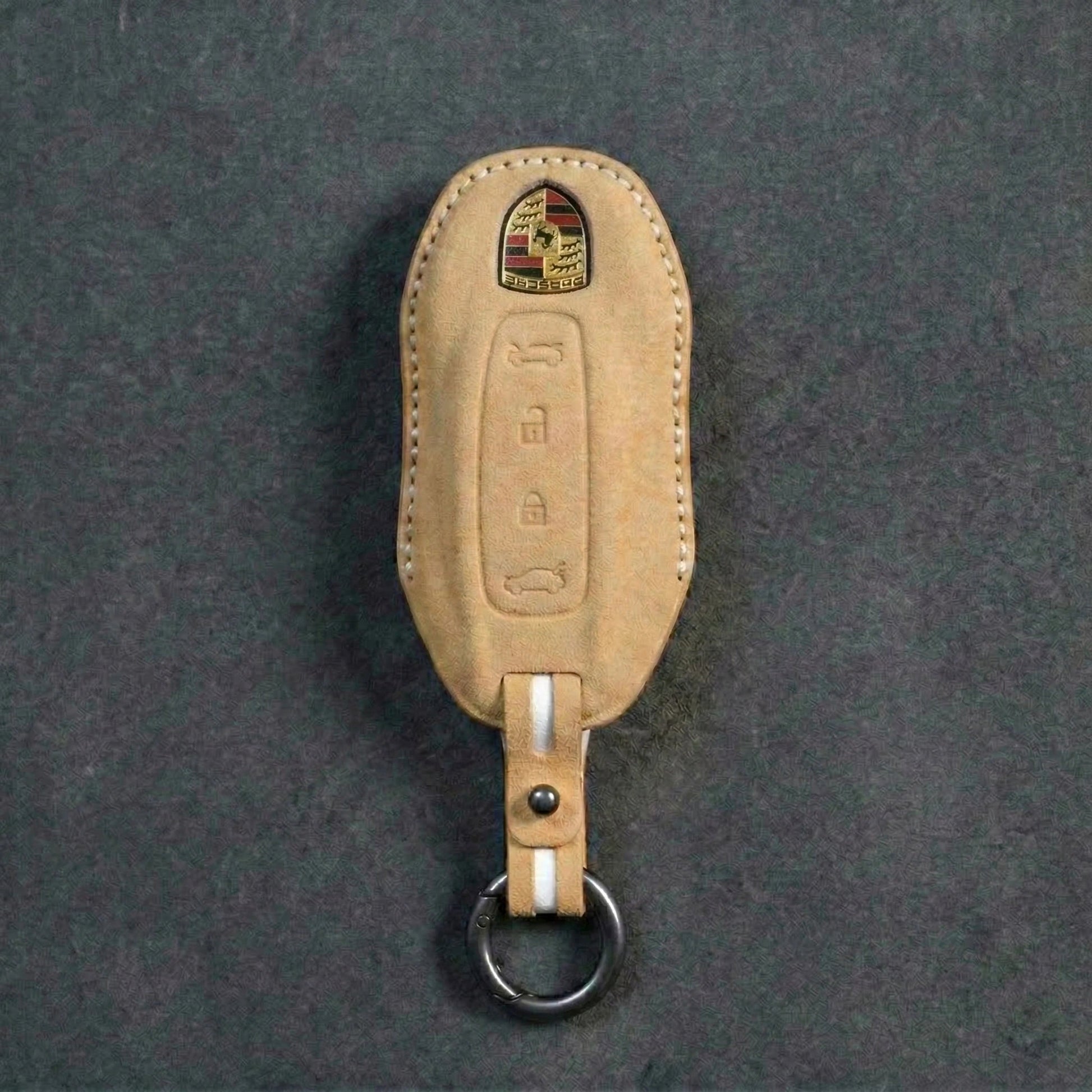 Porsche Hand - Stitched Alcantara Key Fob Cover - All types - C