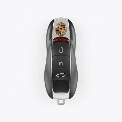Porsche Hand - Stitched Alcantara Key Fob Cover - Classic Car - Shape - Dark green