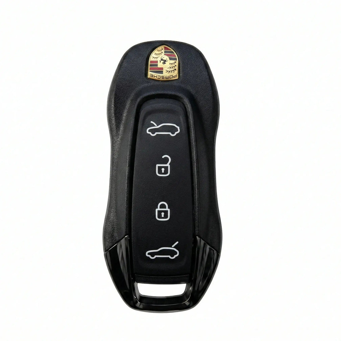 Porsche Hand - Stitched Alcantara Key Fob Cover - Slimline Car - Shape - Dark charcoal