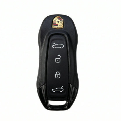 Porsche Hand - Stitched Alcantara Key Fob Cover - Slimline Car - Shape - Dark charcoal