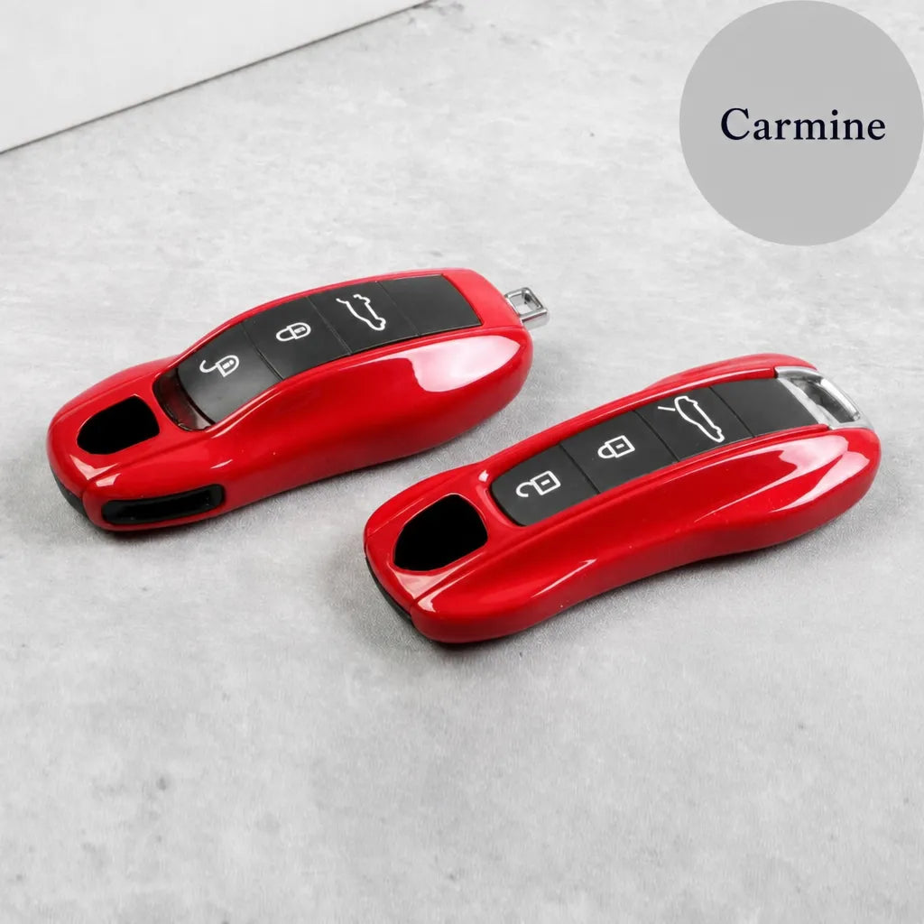 Porsche painted key shell custom color edition - carmine | Vietiki