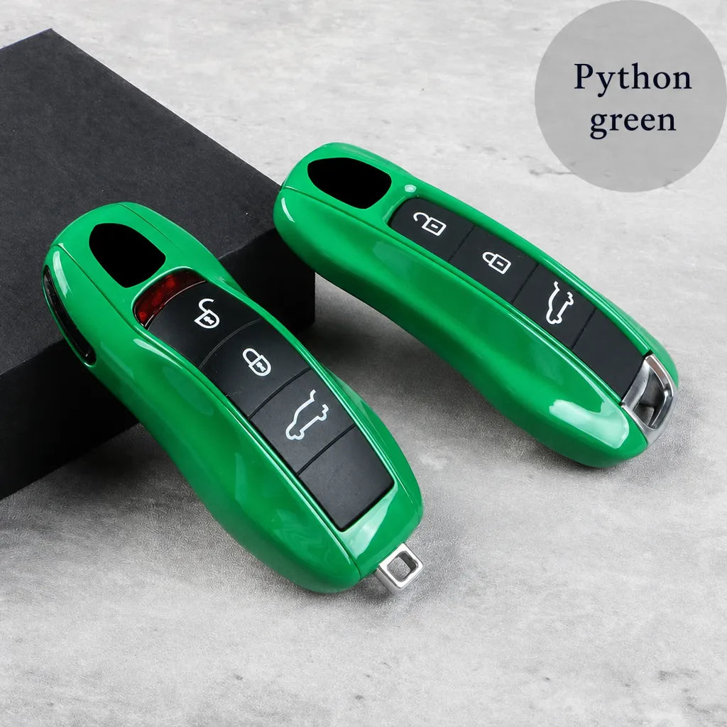 Porsche painted key shell custom color edition - python green | Vietiki