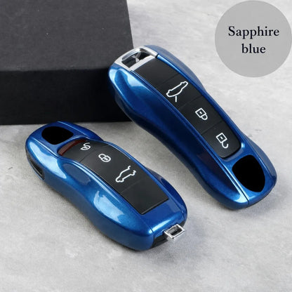 Porsche painted key shell custom color edition - Sapphire blue | Vietiki