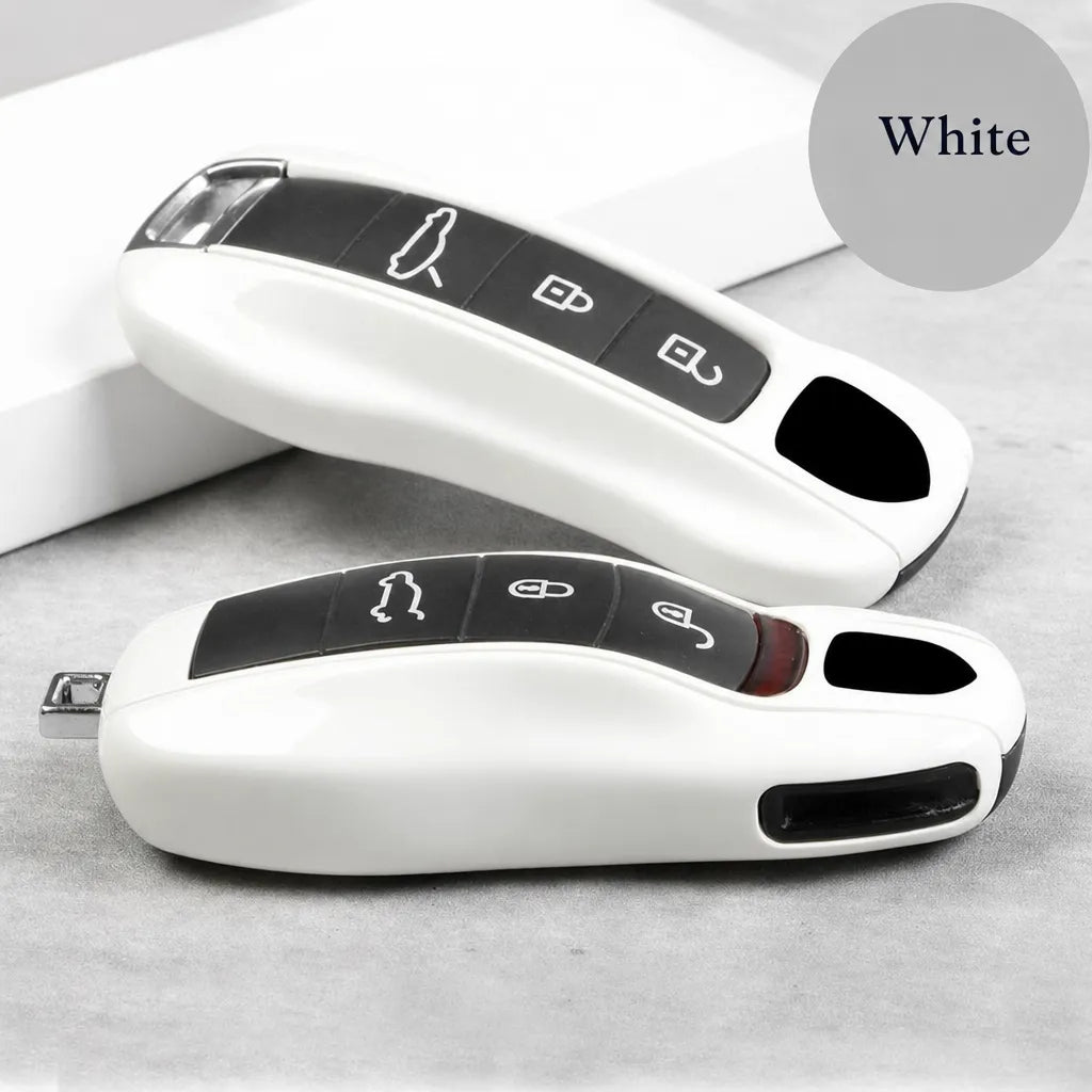 Porsche painted key shell custom color edition - white | Vietiki