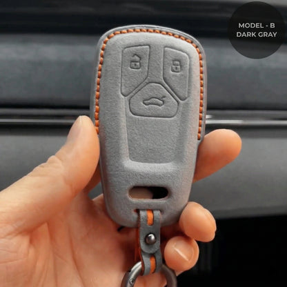 Audi Hand Stitched Alcantara Key Fob Cover All Types B