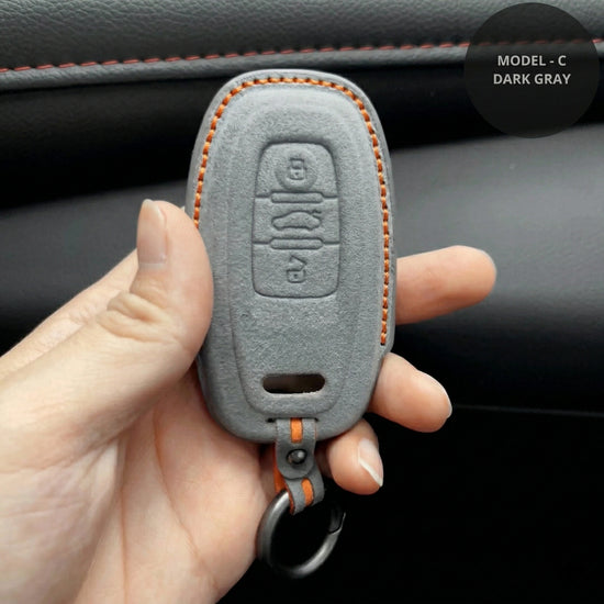 Audi Hand Stitched Alcantara Key Fob Cover All Types C