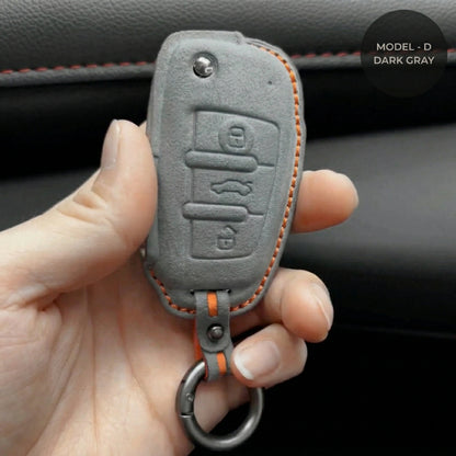 Audi Hand Stitched Alcantara Key Fob Cover All Types D